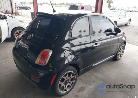 2013 Fiat 500 Sport z USA, uszkodzony, nr VIN 3C3CFFBR8DT635717